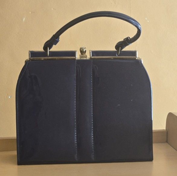 Vintage Patent Blue Bag