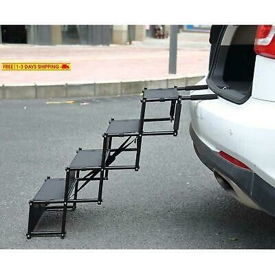 Flightbird Pet Ramp Dog Car Step Stairs, Supports 100 lb,