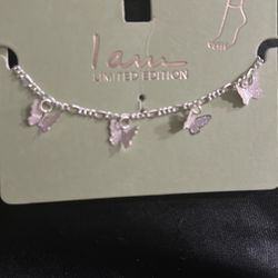 Butterfly Anklet Stainless Steal Will Not Faide
