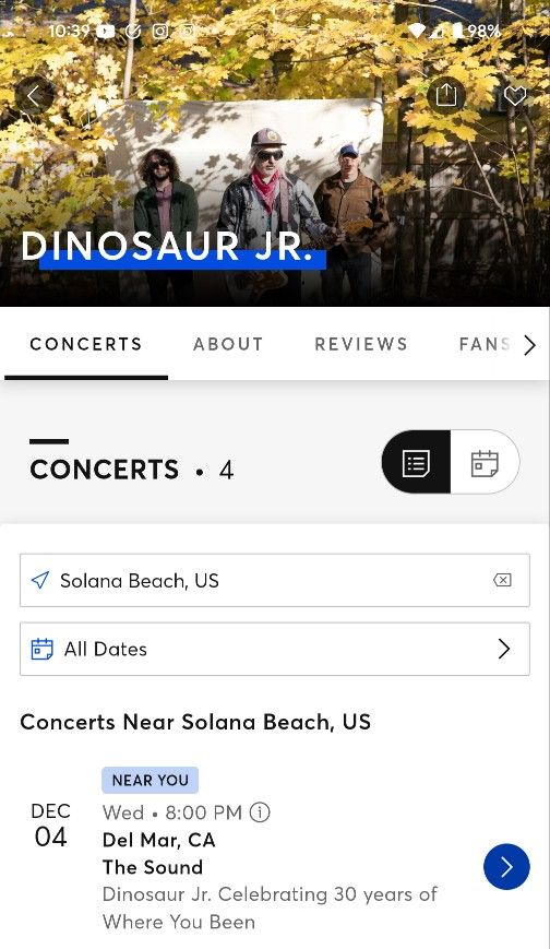 2 "Dinosaur Jr." Tickets Tonight @ The Sound