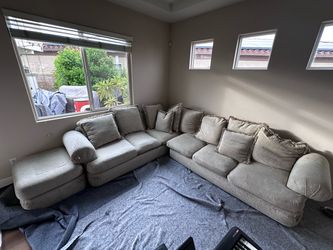 Rene Cazares high end Sofa Set with springs and Down needs reupholstering