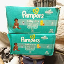 Pampers Diapers, (Size4)
