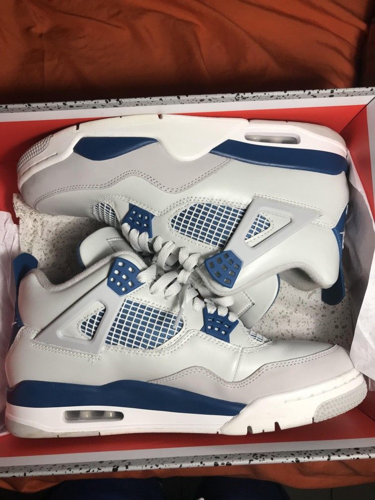 Jordan Military blue 4's
