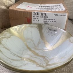 New In Box Set Of 4 Zgallerie Marble Bowls 