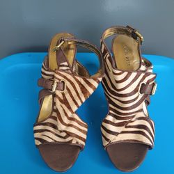 Ladies Zebra Print Heels