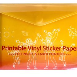 JANDJPACKAGING Premium Printable Waterproof Vinyl Sticker Paper