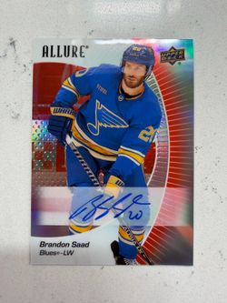 2023-24 Upper Deck Allure Red Rainbow Auto Brandon Saad #52 Auto