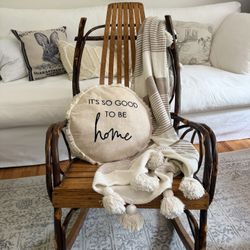 AMISH MADE HICORY ROCKING CHAIR 