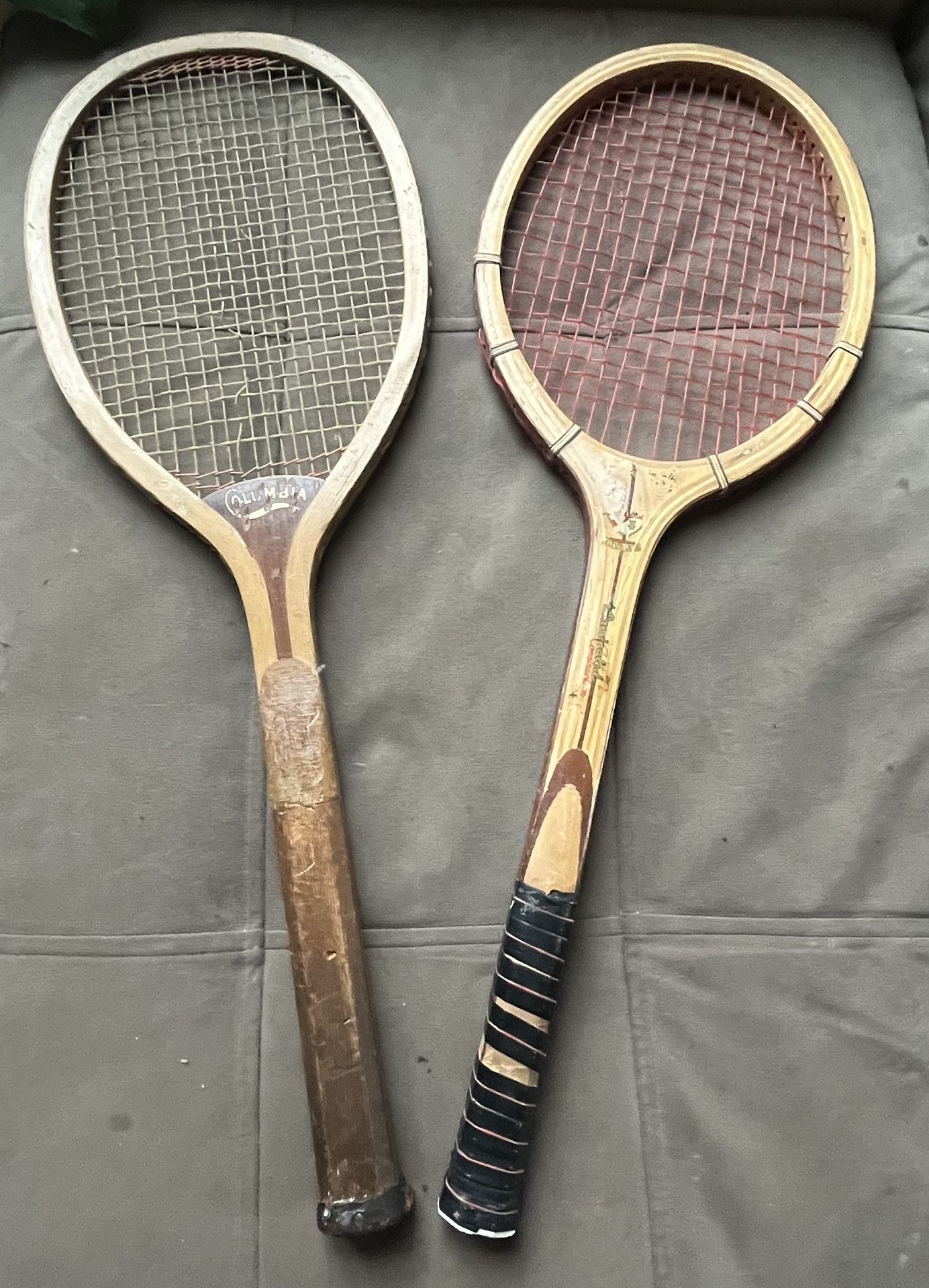 2 Antique Tennis Racquets - 1920s WRIGHT & DITSON