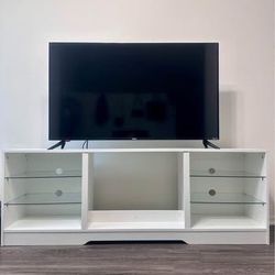 TV Stand，TV Cabinet Modern Entertainment Center，Sturdy Media Console for Living Room, Bedroom,Gaming