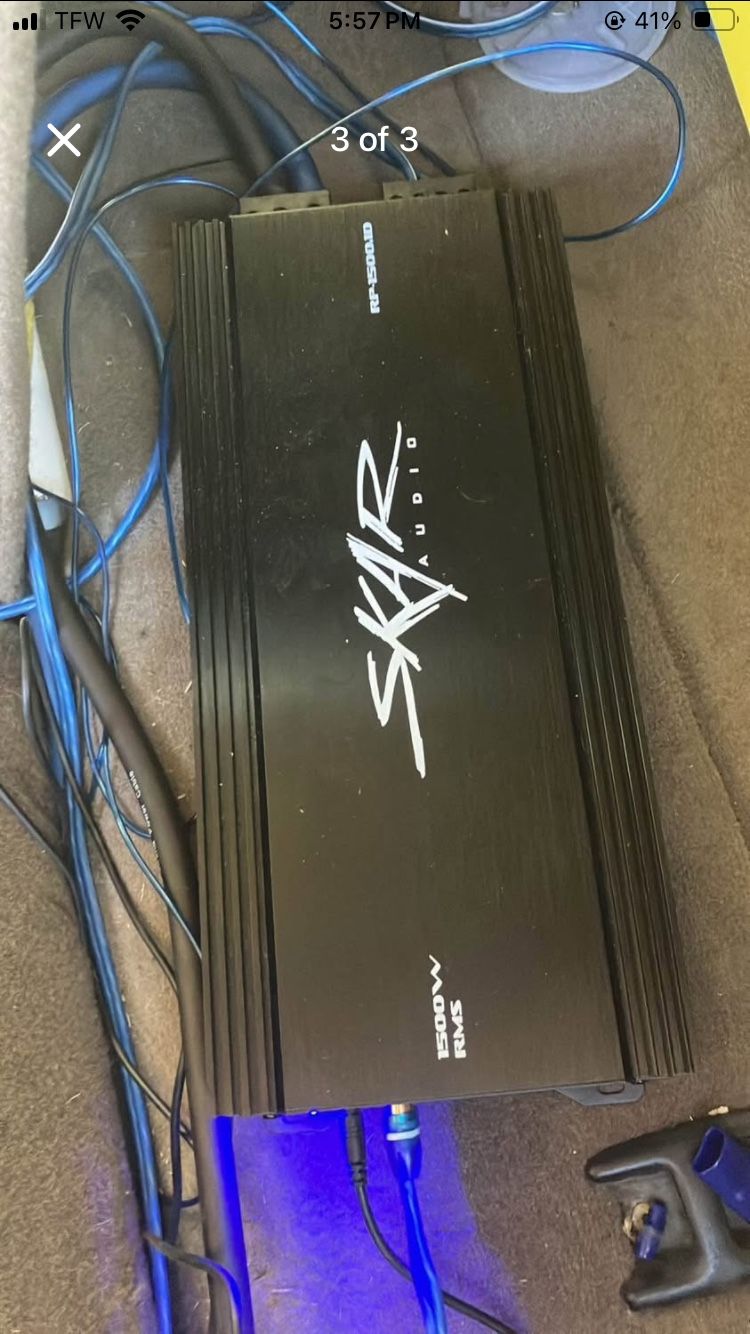 Skar Audio Triple 8 On A 1500 Watt Amp “no Power Wire Or Ground”