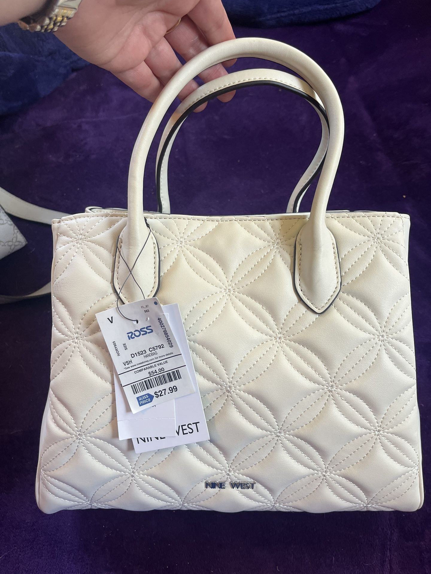 White Nine West purse