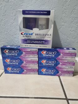 Crest radiant 3.3oz $25 for all