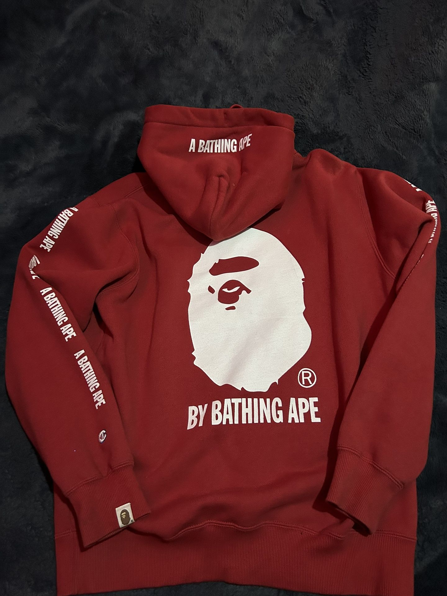 A bathing clearance ape champion hoodie