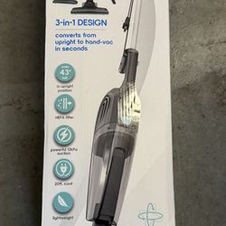 Ionvac ZipVac 3-in-1 Lightweight Vacuum Cleaner – Powerful Suction, 20ft Cord (Brand New)