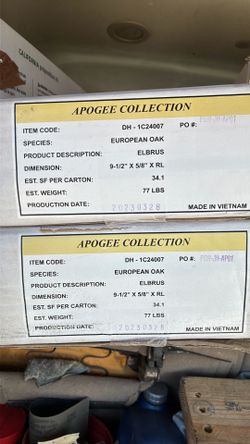 A hard wood floor for sale I have 6 Boxes
