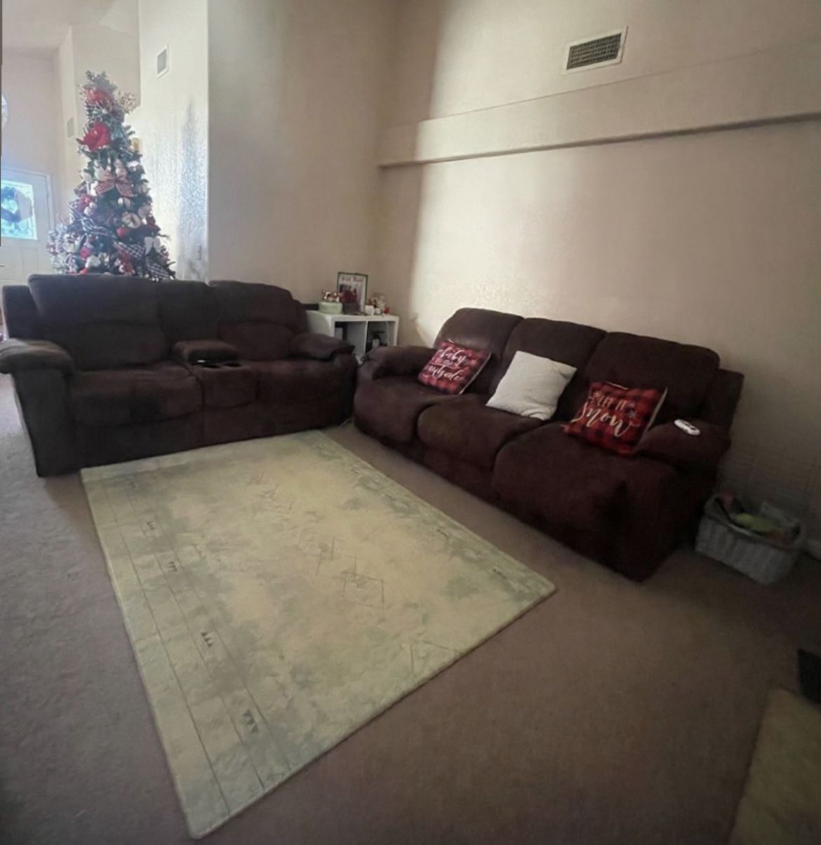 Love Seat And Sofa Recliner