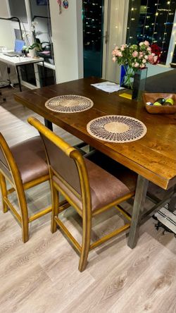 Kitchen table with two chairs
