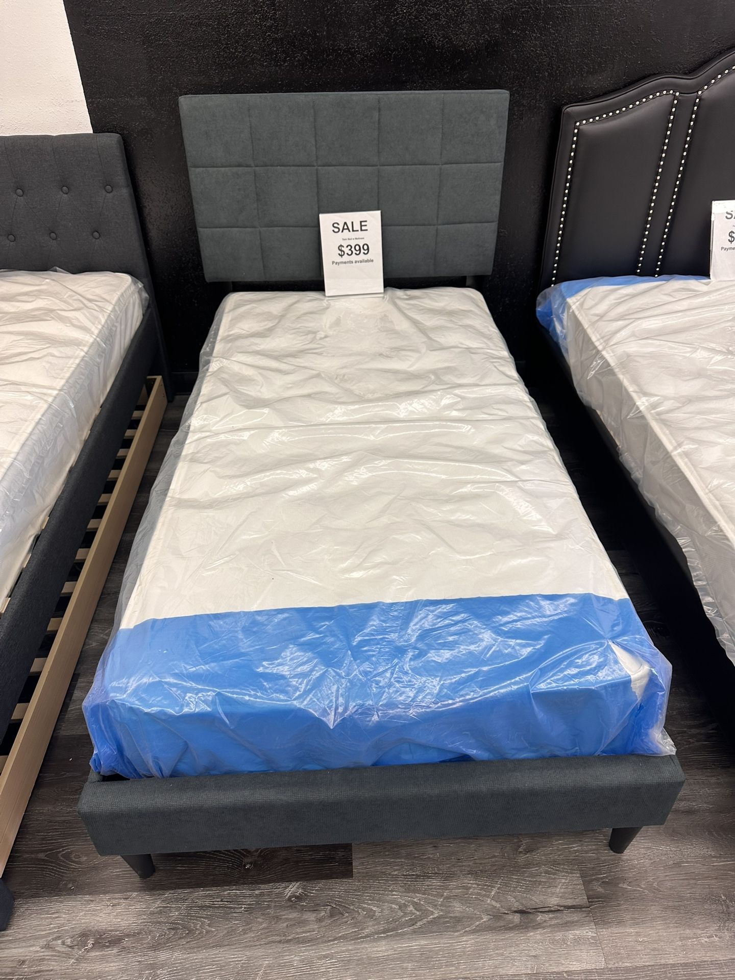 New Twin Bed- Mattress Included