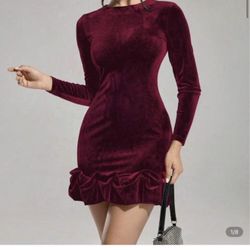 velvet women dress size m