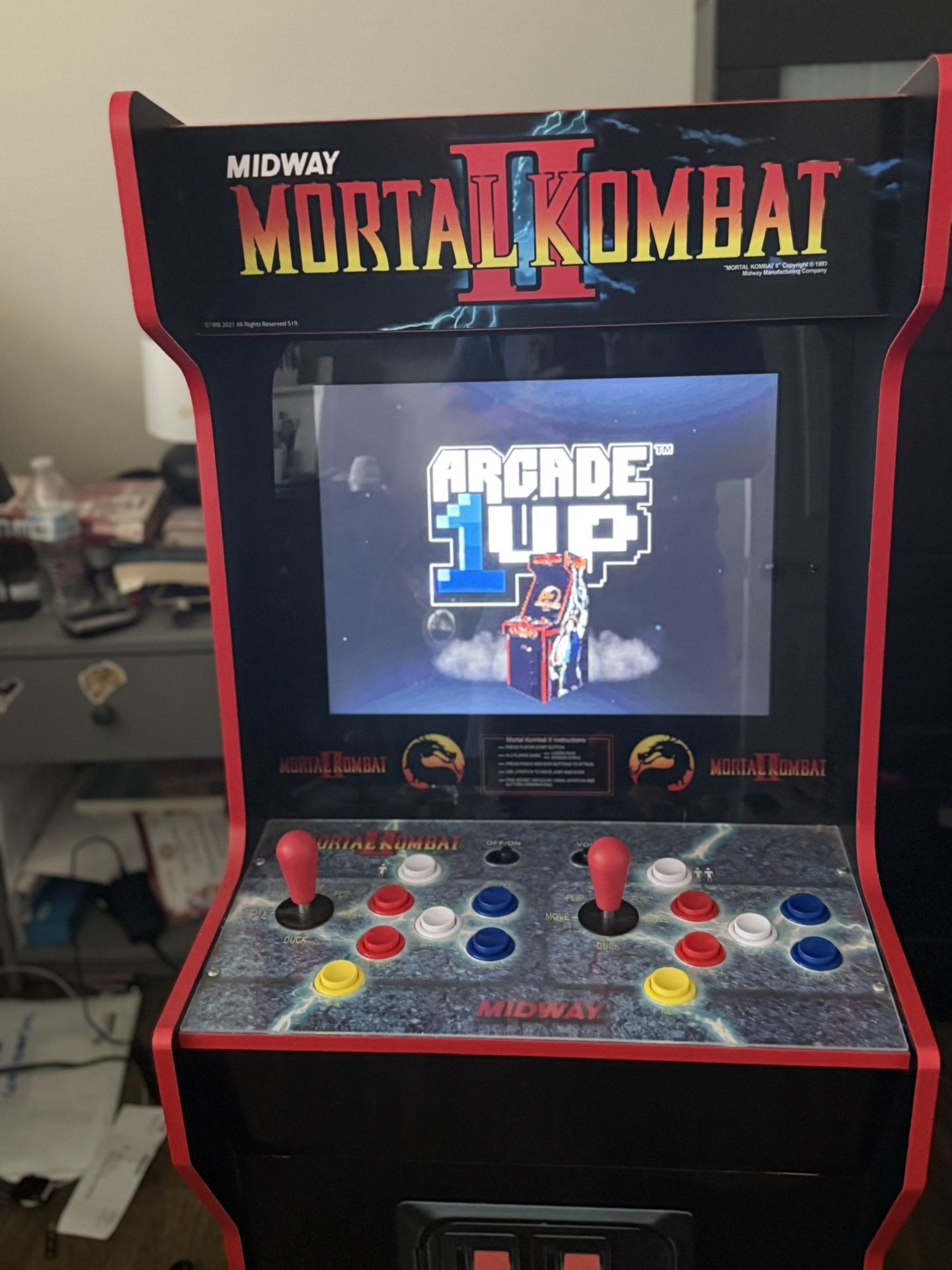 Midway Mortal Kombat II Arcade Game 