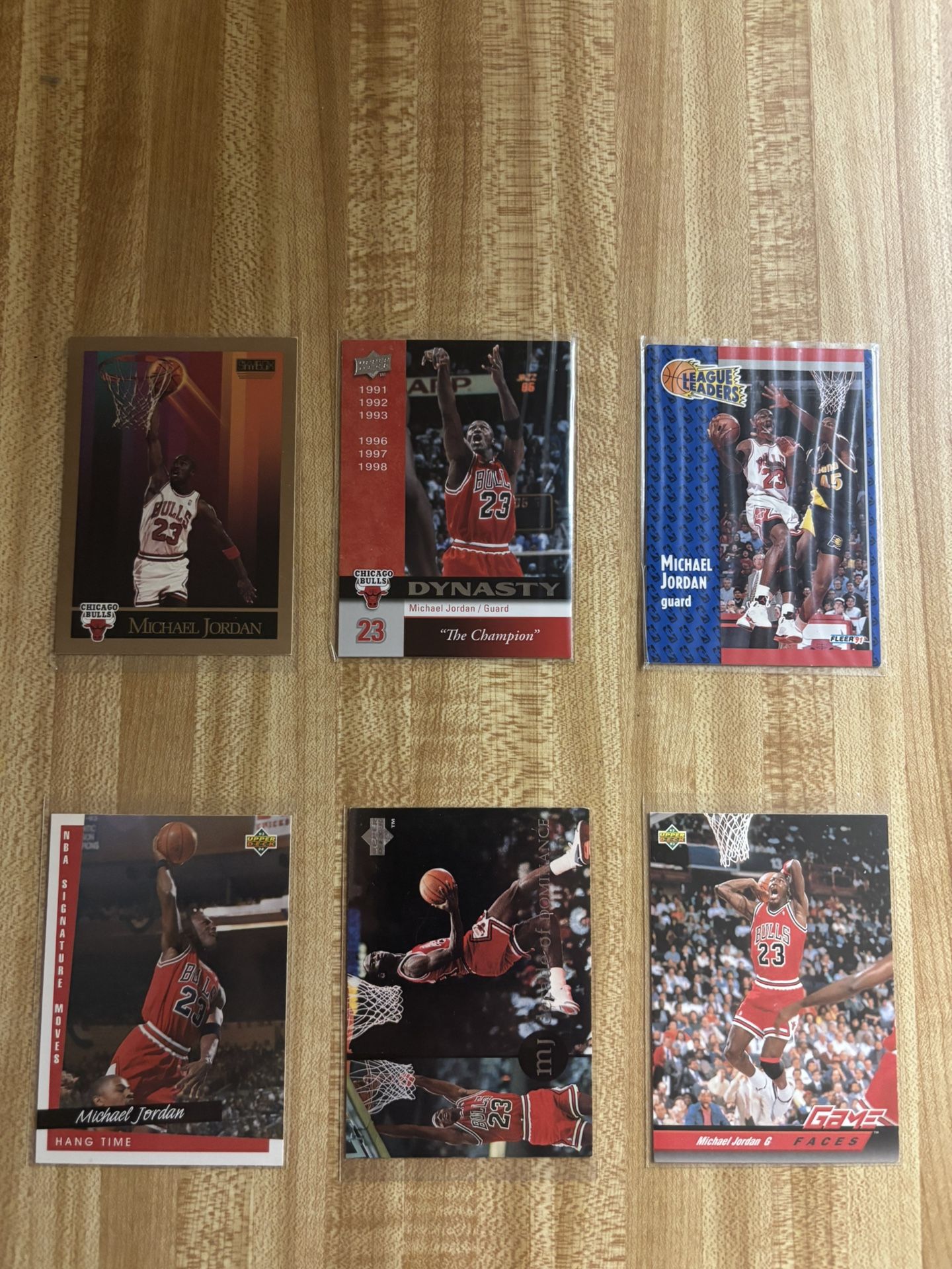 Lot Of 6 Michael Jordan Cards