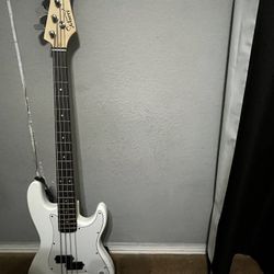 Electric Base Guitar With Cable 
