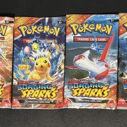 Pokemon TCG Surging Sparks 4 Art Set Sealed NEW