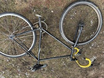 Black frame Road Bike