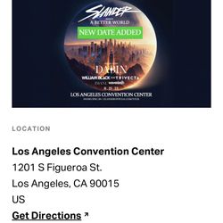 Slander Concert 8/25 2 Tickets