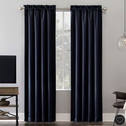 2 Black out curtains 52in x 84in