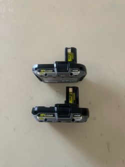 Ryobi 18v (2) 2ah High Performance Batteries