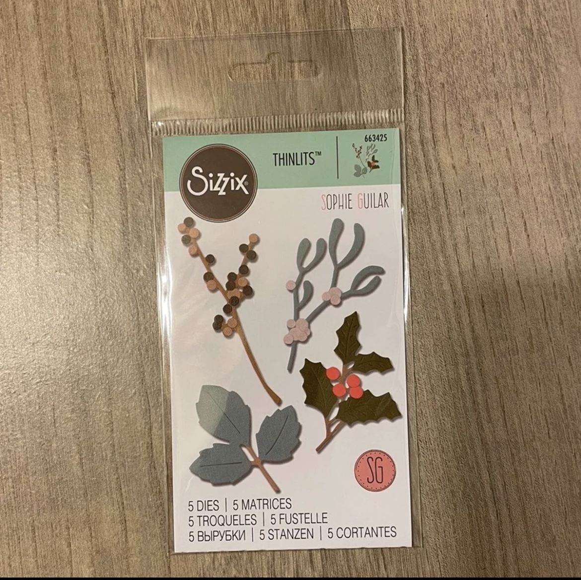 Sizzix 663425 Winter Leaves Thinlits Die Set