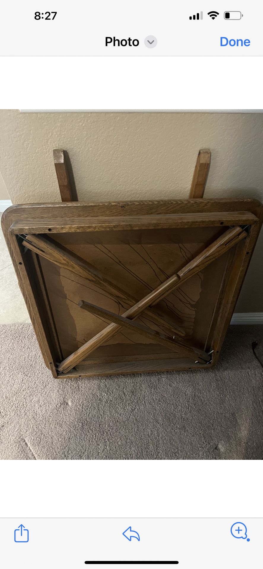 Game Table, 4 X 4 Foldable $60
