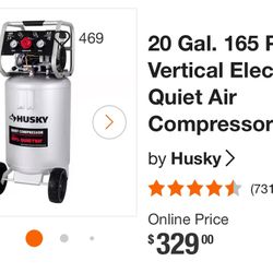 Compresor  Husky  20 Galones Silencioso 