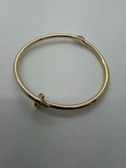 14K nail bracelet