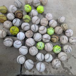 52 Softballs Selling As Lot Mix Of 11 And 12 Inch 