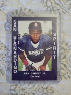 Ken Griffey Jr San Bernardino Spirit Minor League Card.
