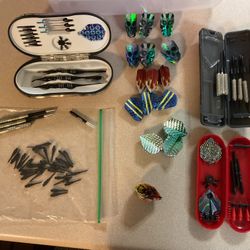 Darts -Everything Shown Includes Halex, Fat Cat N Unicorn