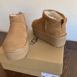 Size:9 New Women Classic Ultra Mini Platform UGG Boots   Talla:9 Botas UGG Nuevas De Mujer Clásicas Ultra Mini de plataforma   Oxnard, CA 93033 $120 