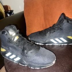 adidas “Core Black” Pro Bounce 2019 performance high-top basketball sz 12.5