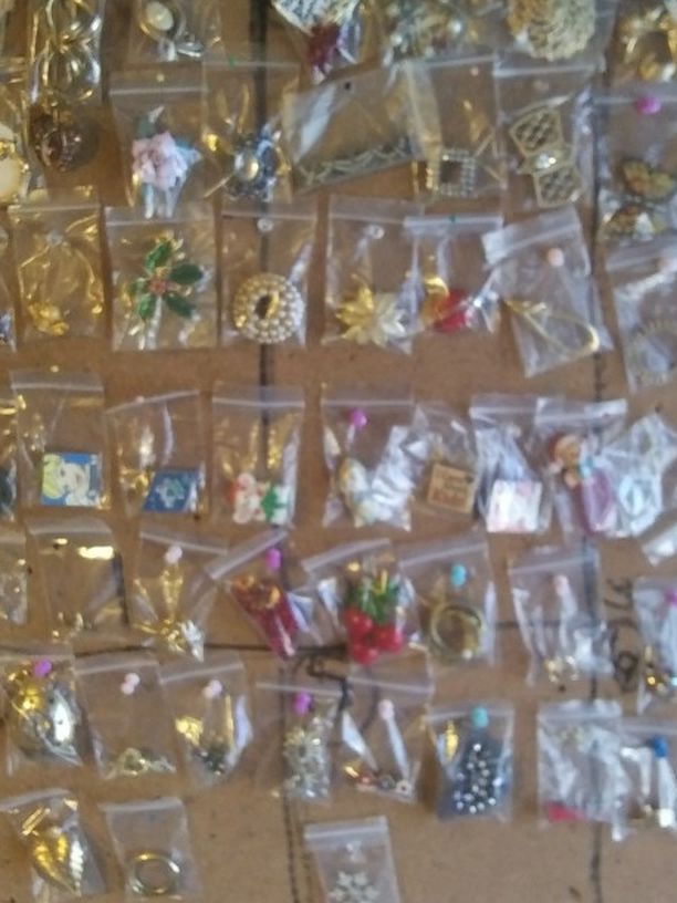 67 Vintage Broaches And Pins $10 Each Unless Marked. Differant Then Will Be Ticketed Price
