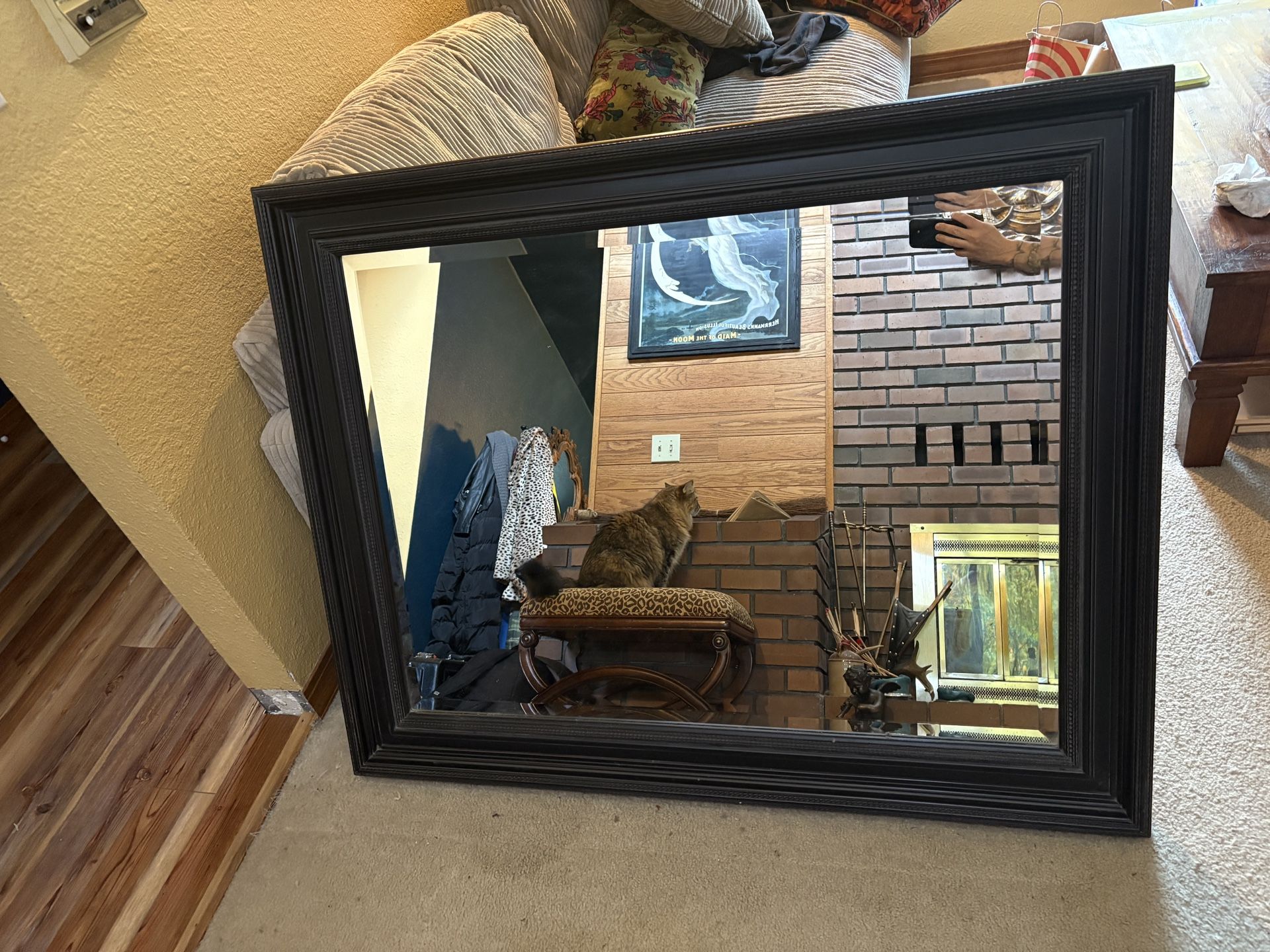 Large 30” x 40” Black Framed Mirror,New Products : American Fashion Style Bags On Sale