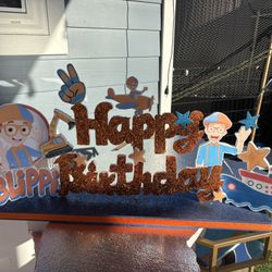 Blippi Birthday Sign 