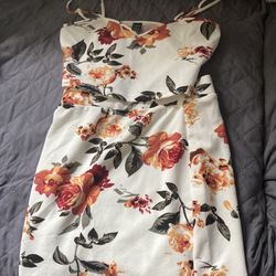 Floral Skirt And Crop Top (SHEIN) 