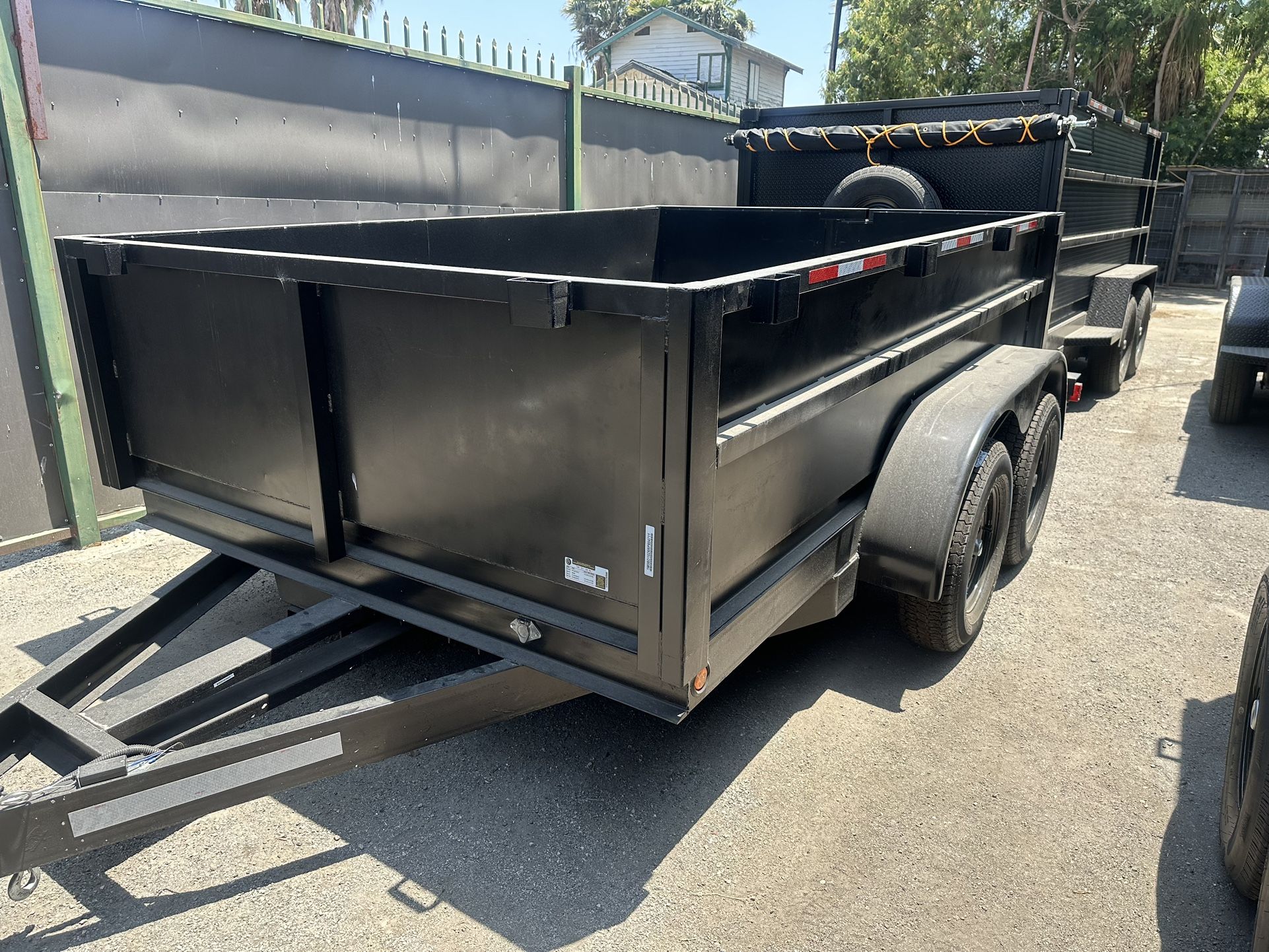 Dump Trailer 8x12x2 12000lb $6500 Cash Only Material handling