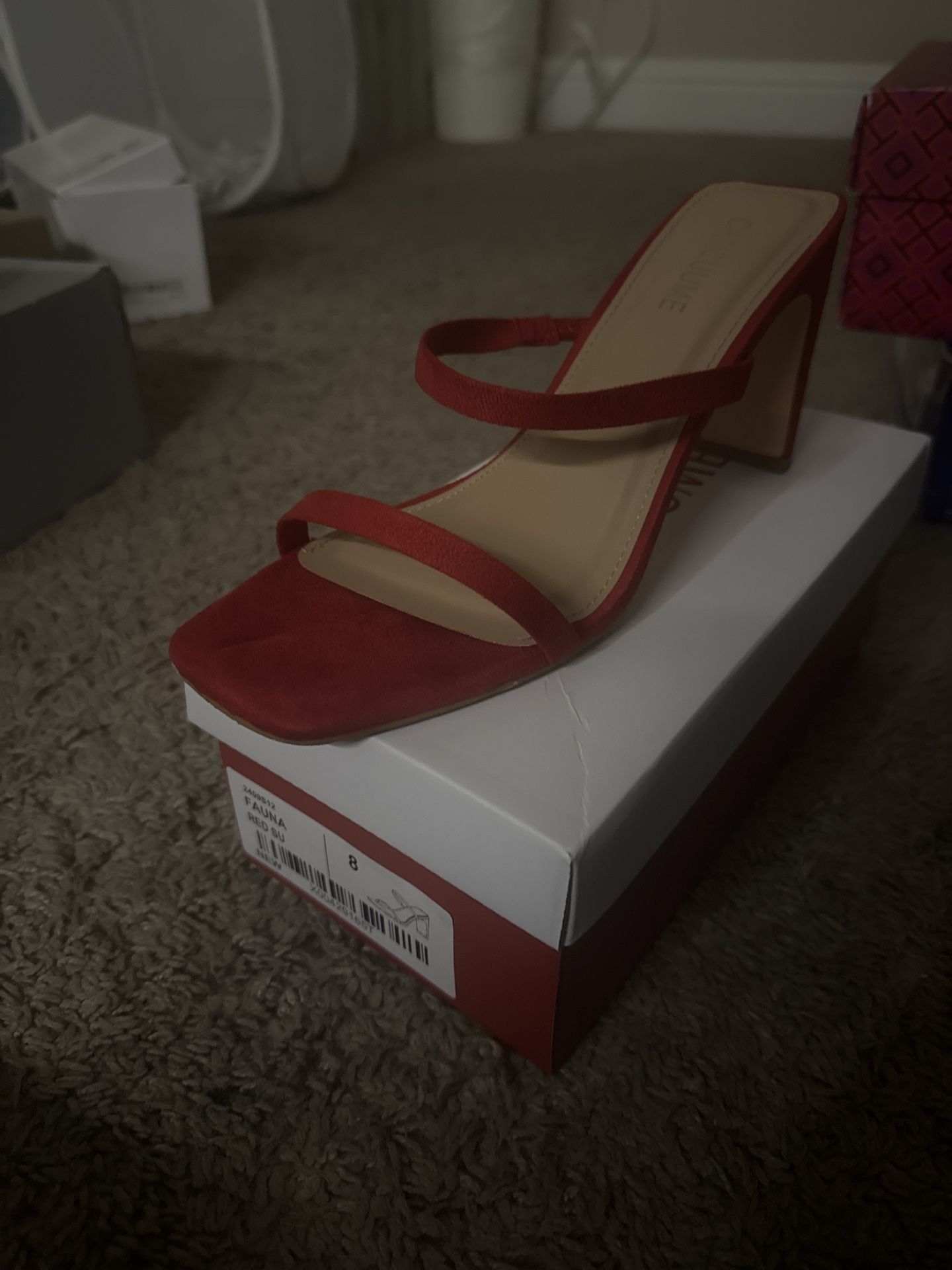 Red Mini Heels