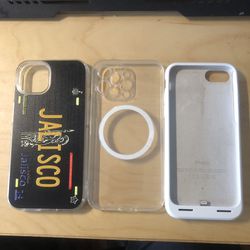 2 iPhone 12 cases  & 1 mophie charger  iPhone 7