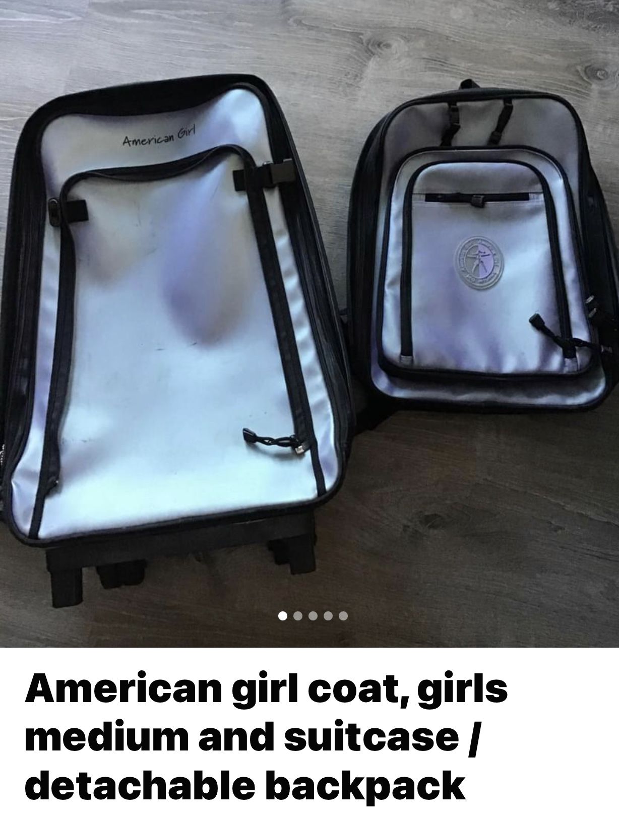 American Girl Suitcase With Detachable backpack