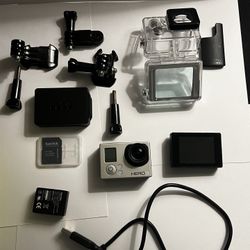 GoPro Hero 3 Bundle – With Case, Attachments, Extra Battery & Memory Card!